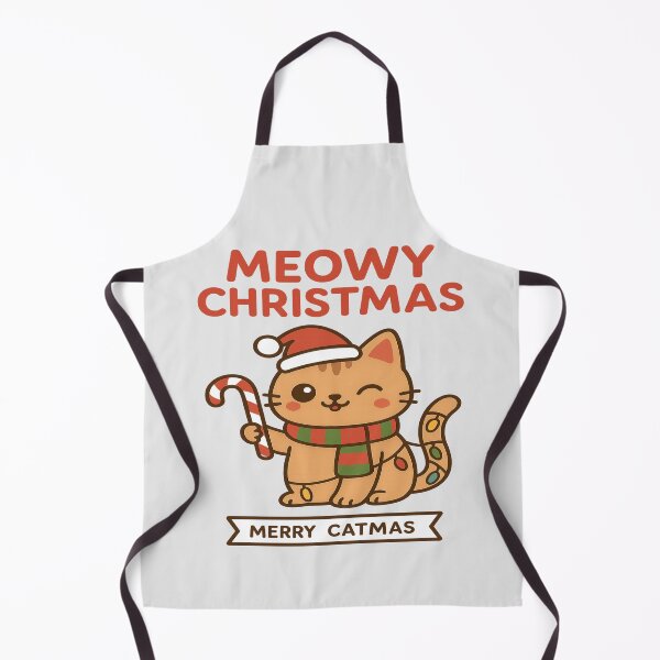 Item preview, Meowy Christmas Cute Cat Santa Hat – Merry Catmas Funny Christmas Cat Design designed and sold by Globalcitytees.