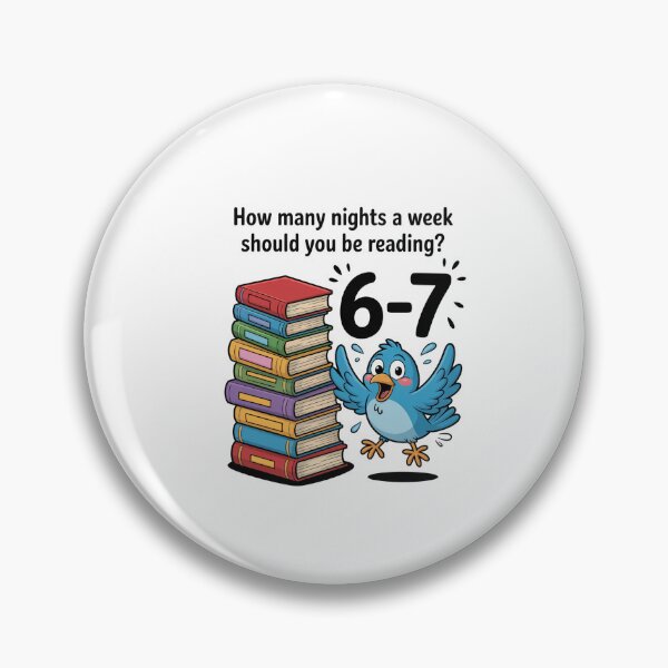 Artikelvorschau, Lehrer 67 Wie viele Abende pro Woche sollten Sie lesen? 6-7 entworfen und verkauft von MeowtivationP.