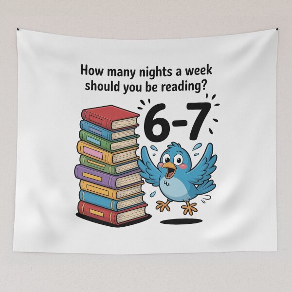 Item preview, Teacher 67 How Many Nights A Week Should You Be Reading 6-7  designed and sold by MeowtivationP.