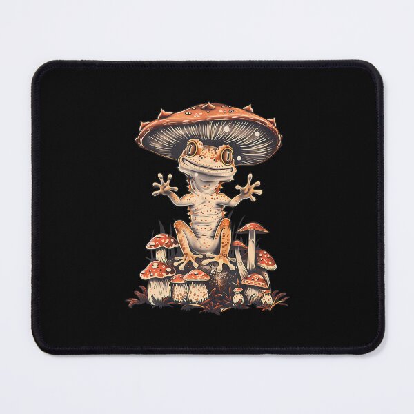 Item preview, Crested Gecko Lizard Cottagecore Aesthetic Mushroom Hat designed and sold by EricaMaude1.