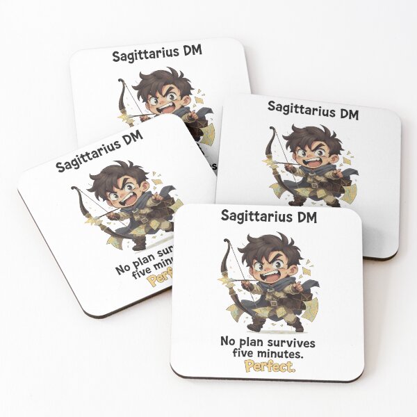 Item preview, Sagittarius DM – Adventurous Dungeon Master Sticker Men designed and sold by RpgTools.