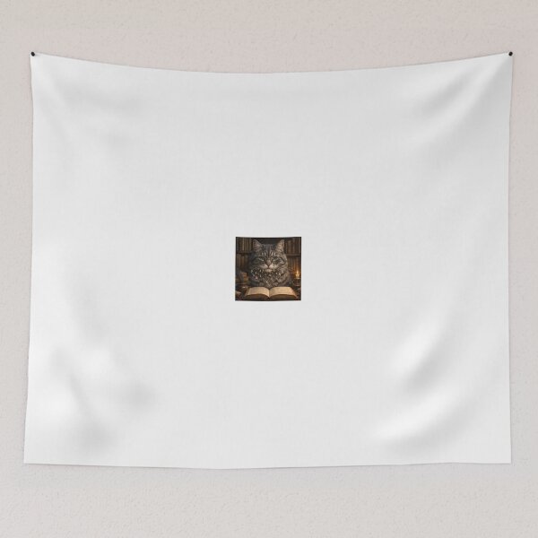 Item preview, The Librarian Cat of Infinite Words designed and sold by LovelyCatGalaxy.