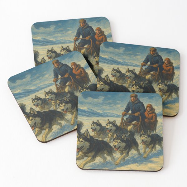 Item preview, Sled dogs in the snow designed and sold by Sigtrix.
