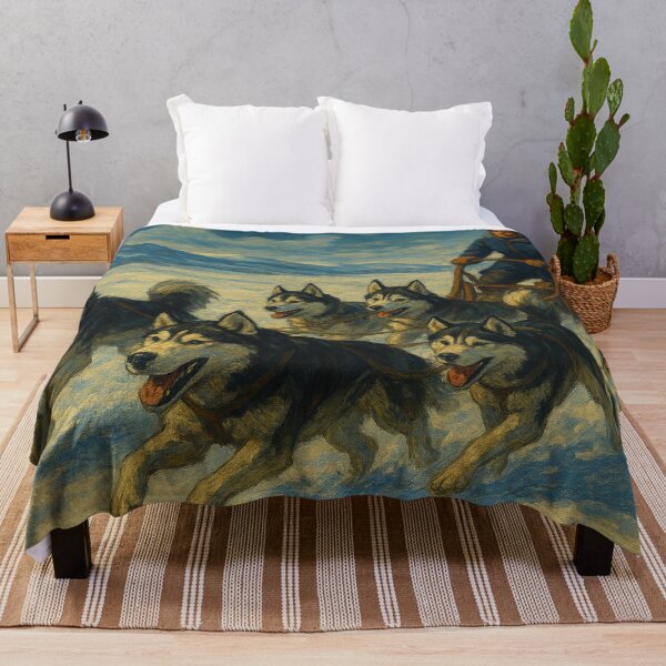 Item preview, Sled dogs in the snow designed and sold by Sigtrix.