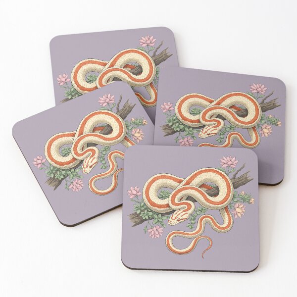 Item preview, Vintage Botanical Rosy Boa Snake Illustration  designed and sold by BirdsnStuff.