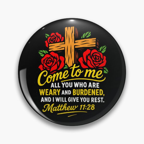 Item preview, Matthew 11:28 Come To Me All You Who Are Weary And Burdened designed and sold by plushism.