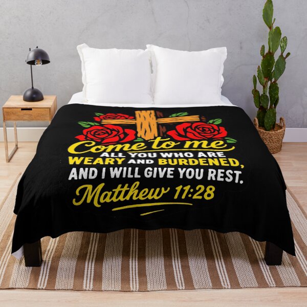 Item preview, Matthew 11:28 Come To Me All You Who Are Weary And Burdened designed and sold by plushism.