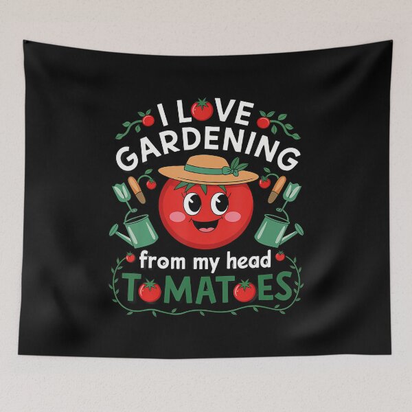 Item preview, I Love Gardening From My Head Tomatoes Funny Gardener designed and sold by EricaMaude1.