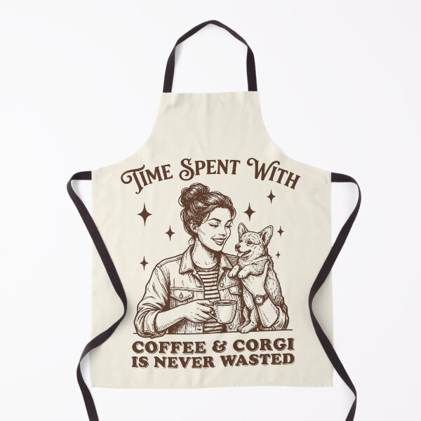 Item preview, Coffee Time & Corgi Cute Girl Dog Vintage designed and sold by Y-Vibes.