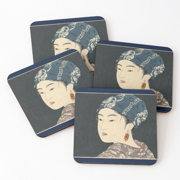 Item preview, The Young Lady with the Indigo Tenugui designed and sold by Dangomaru.