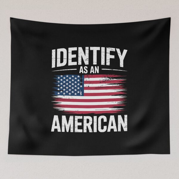 Item preview, I Identify as an American No Identity Politics USA Patriotic Long designed and sold by GamtosMintys.