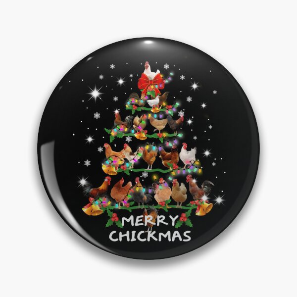 Item preview, Funny Chickens Christmas Tree Tee Ornament designed and sold by bnrvwpgklkq69.