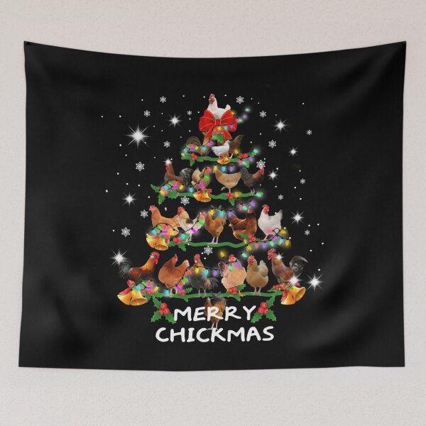Item preview, Funny Chickens Christmas Tree Tee Ornament designed and sold by bnrvwpgklkq69.