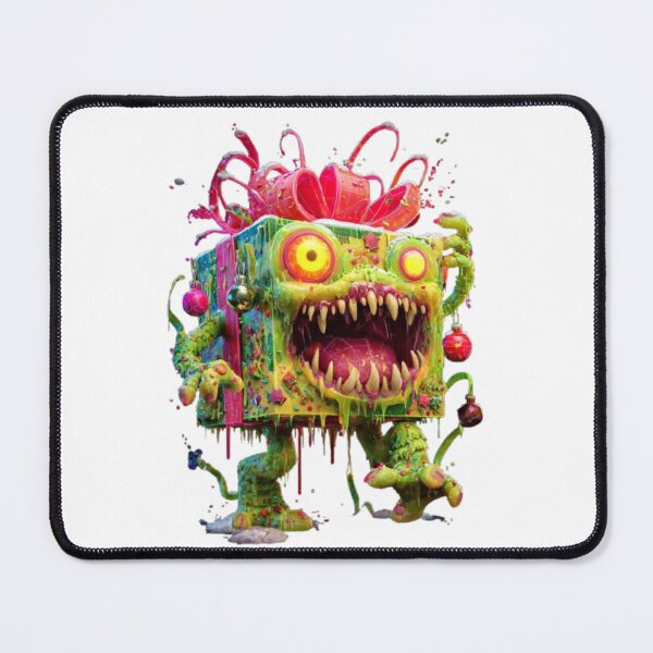 Item preview, Christmas Gift Box Monster Horror Art designed and sold by AlexLineArt.