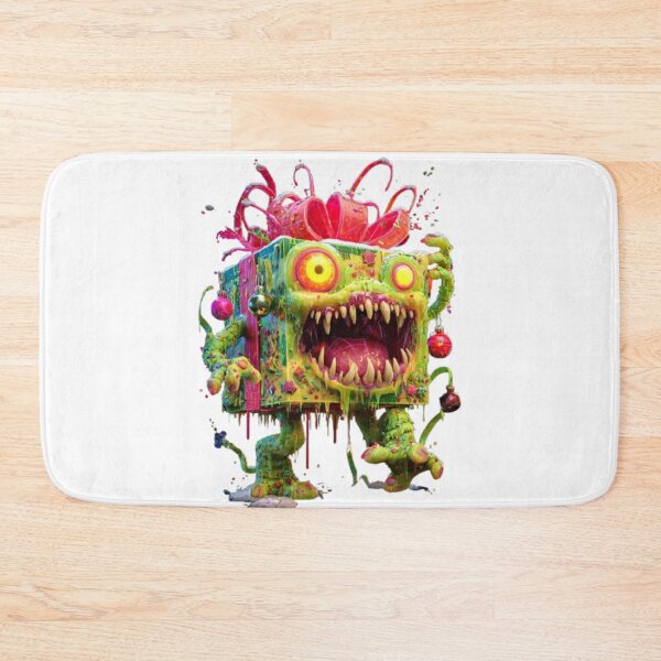 Item preview, Christmas Gift Box Monster Horror Art designed and sold by AlexLineArt.