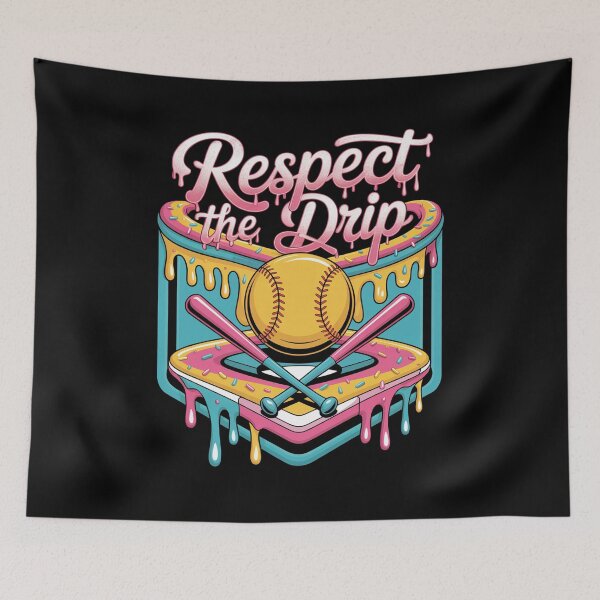 Item preview, Softball Ice Cream Drip designed and sold by HeinzanoWeno.