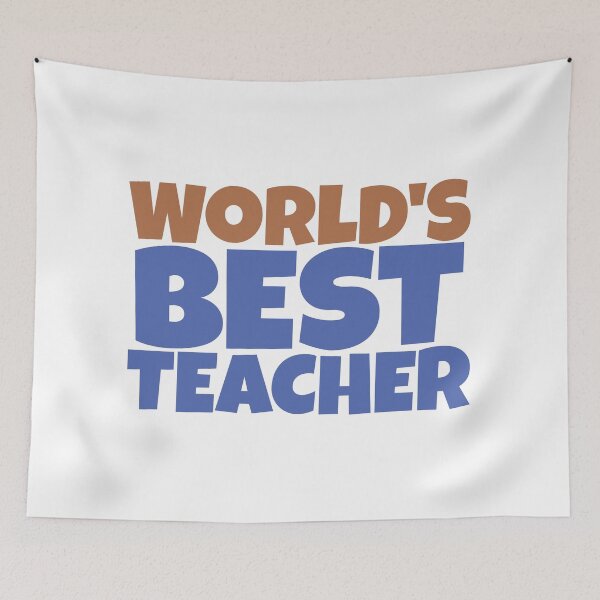 Item preview, World's best Teacher designed and sold by Think4Prints.