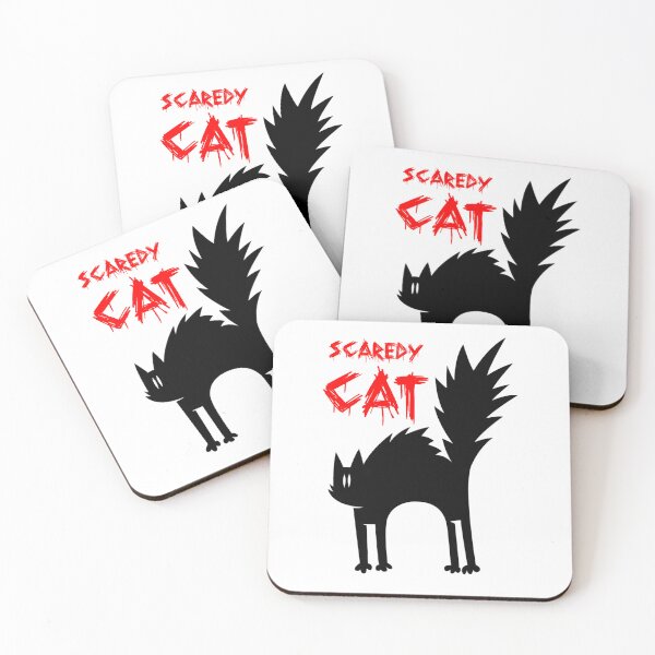 Item preview, Scaredy Cat – Funny Spooky Black Cat Halloween Design designed and sold by NNAANN.