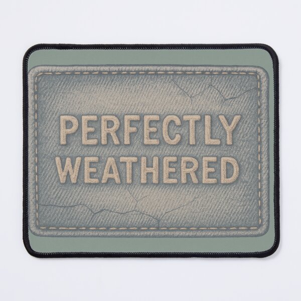 Item preview, Perfectly Weathered Vintage Denim Patch – Distressed Embroidered Design designed and sold by JonelCrafts.