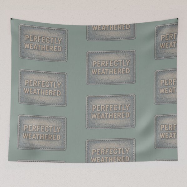 Item preview, Perfectly Weathered Vintage Denim Patch – Distressed Embroidered Design designed and sold by JonelCrafts.