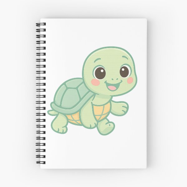 Item preview, Cute Happy Turtle Cartoon – Adorable Kawaii Animal designed and sold by the-dovlat.