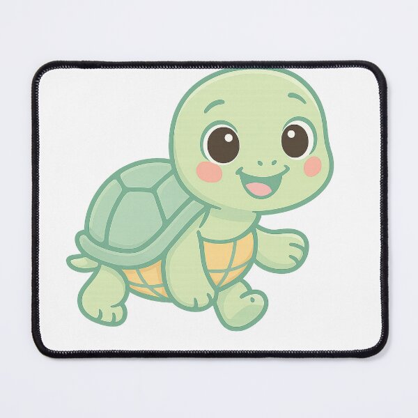 Item preview, Cute Happy Turtle Cartoon – Adorable Kawaii Animal designed and sold by the-dovlat.