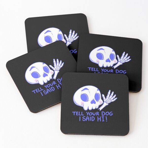 Item preview, Cute Skeleton Waving Say Hello To Your Pup designed and sold by bnrvwpgklkq69.