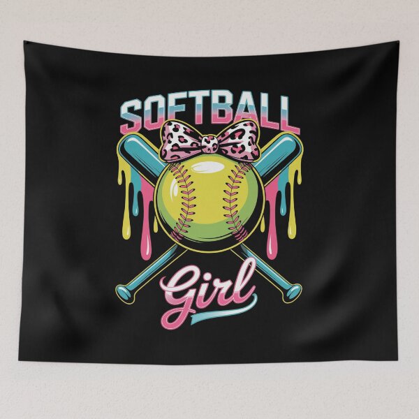 Item preview, Softball Player Girl Ice Cream Drip designed and sold by HeinzanoWeno.