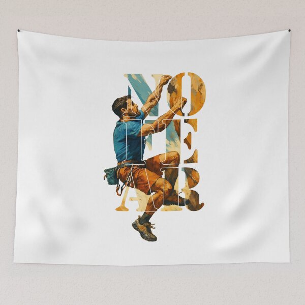 Item preview, Rock Climber – No Fear Vertical Grit Design designed and sold by denip.