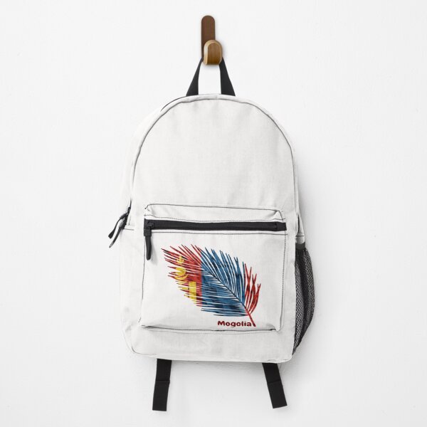 Item preview, Abstract Flag of Mongolia – Feather Design designed and sold by ArteJorge48.