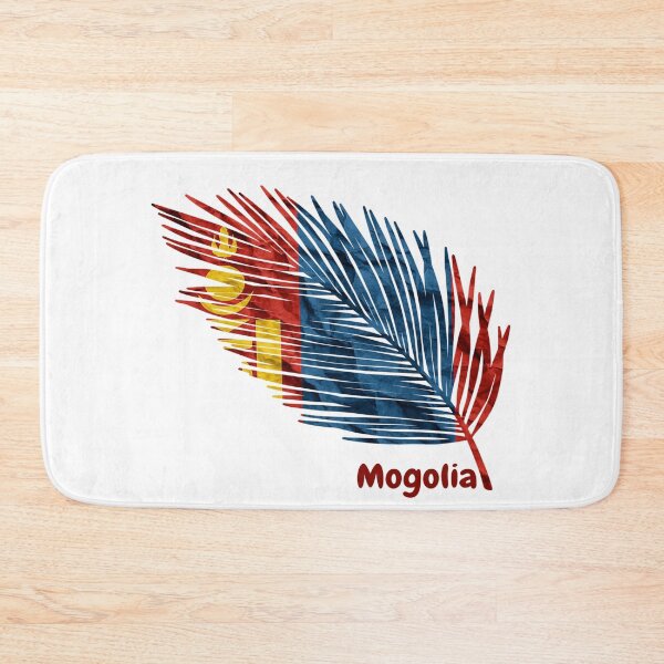 Item preview, Abstract Flag of Mongolia – Feather Design designed and sold by ArteJorge48.