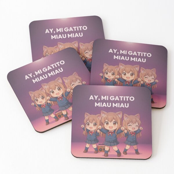 Item preview, AY, MI GATITO MIAU MIAU - Happy Kawaii Cat Meme Dance Illustration designed and sold by Mog Mog Eatalot – Tokyo x A’dam Mashup.