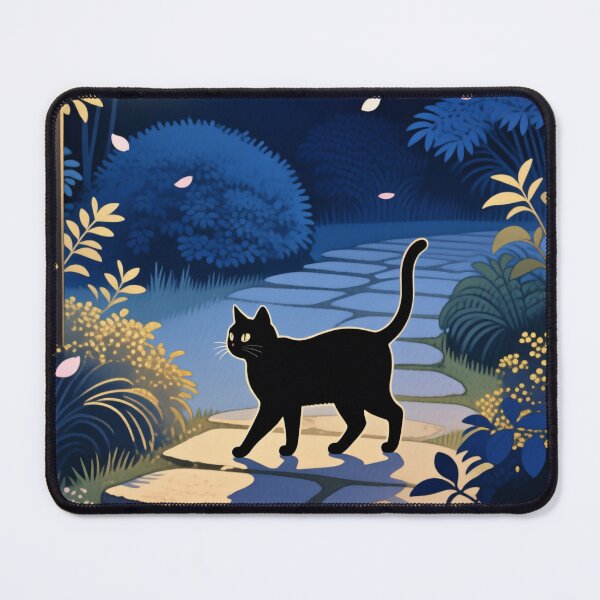 Item preview, Cat Walking Through Paper Lantern Garden designed and sold by MissKoalaJY.