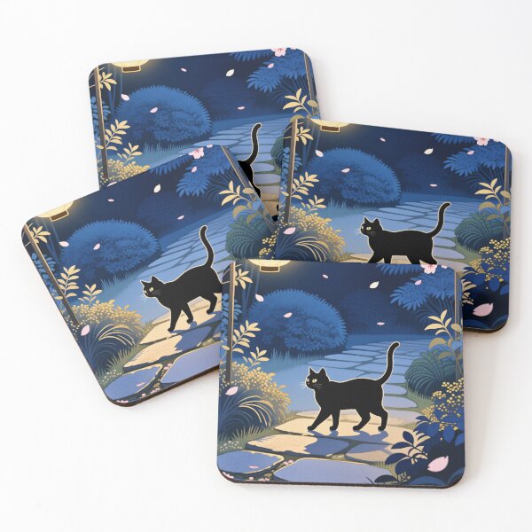 Item preview, Cat Walking Through Paper Lantern Garden designed and sold by MissKoalaJY.