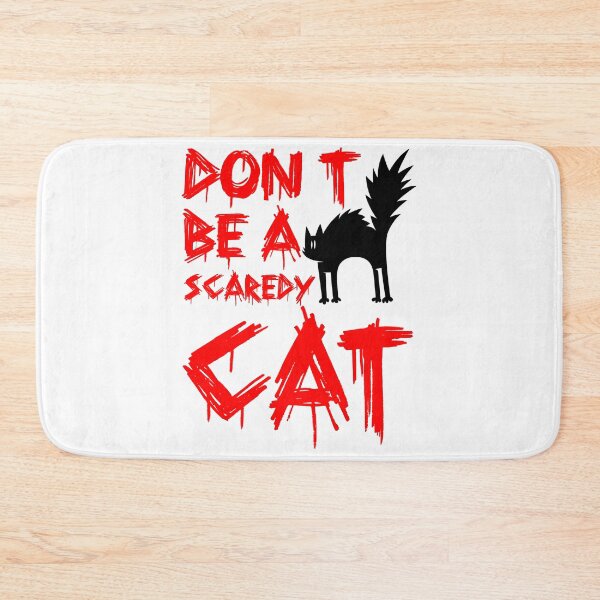 Item preview, Don’t Be a Scaredy Cat – Bold Horror Typography Design designed and sold by NNAANN.