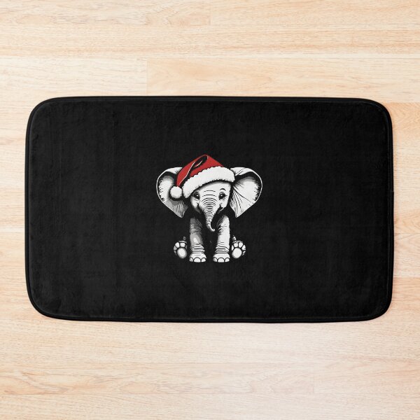 Item preview, Elephant With Santa Hat designed and sold by bnrvwpgklkq69.