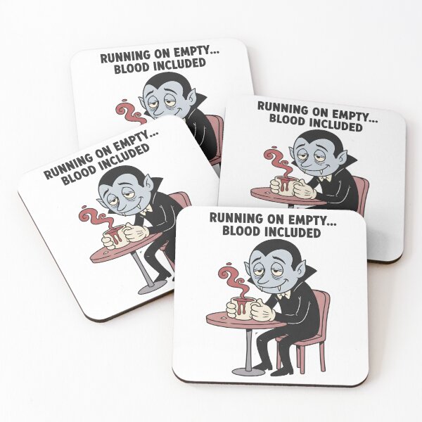 Item preview, Running On Empty Blood Included - Tired Vampire Coffee Humor designed and sold by Ayarachi.