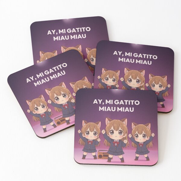 Item preview, AY, MI GATITO MIAU MIAU - Cute Kawaii Cat Meme Dance Illustration designed and sold by Mog Mog Eatalot – Tokyo x A’dam Mashup.