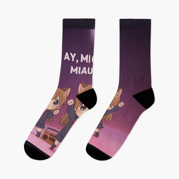 Item preview, AY, MI GATITO MIAU MIAU - Cute Kawaii Cat Meme Dance Illustration designed and sold by Mog Mog Eatalot – Tokyo x A’dam Mashup.