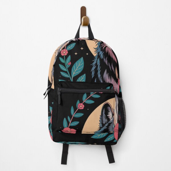 Item preview, Colorful Wolf Animal Moon and Botanical Floral  designed and sold by RoyTill0Art.