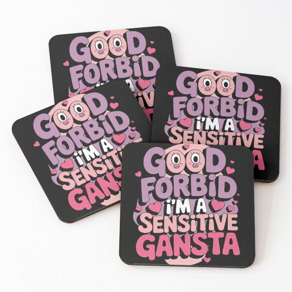 Item preview, Funny God Forbid I'm A Sensitive Gangsta Cute Cozy10  designed and sold by RuthGAArt.