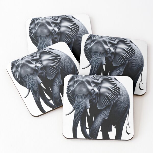 Item preview, Monochrome Elephant of Quiet Strength designed and sold by 10-18.