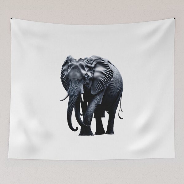 Item preview, Monochrome Elephant of Quiet Strength designed and sold by 10-18.
