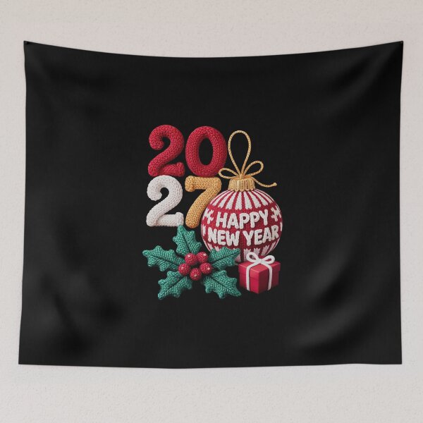 Item preview, Festive New Year 2027 Greeting designed and sold by jkrphoto.