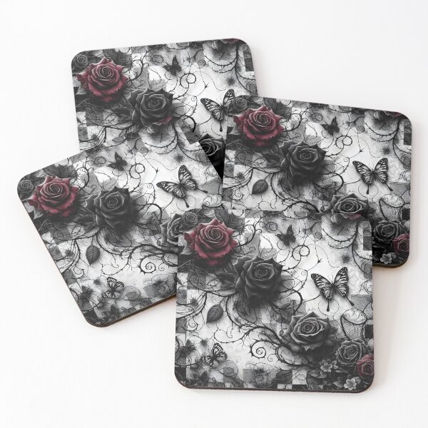 Item preview, Butterflies and Roses #2 designed and sold by JacquiTaylorArt.