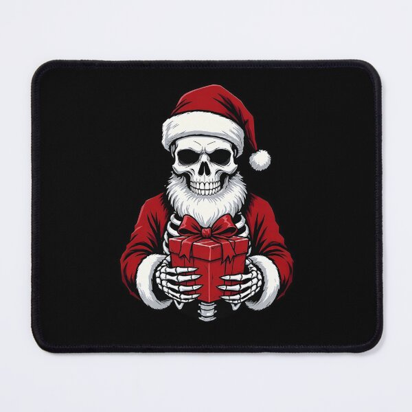 Item preview, Santa Skeleton With Skull Gift | Funny Gothic Christmas Vector designed and sold by ColorSplash123.