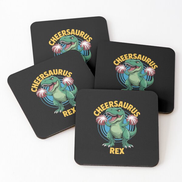 Item preview, T Rex Dinosaur Cheerleading Cheer Support Sport designed and sold by bongsentrang.