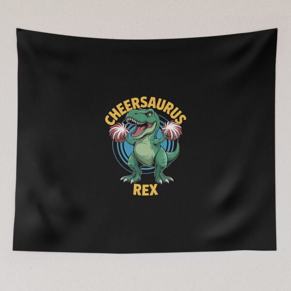 Item preview, T Rex Dinosaur Cheerleading Cheer Support Sport designed and sold by bongsentrang.