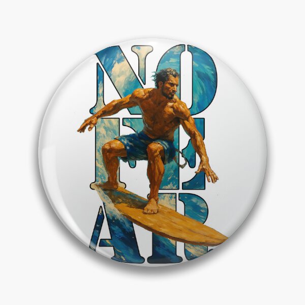 Item preview, Surfing – No Fear Wave Rider Design designed and sold by denip.