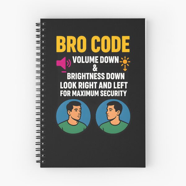 Item preview, Bro Code Security Meme Look Right Left Funny Internet Saying designed and sold by Logiamerch.